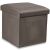 Összecsukható puff M - 30x30x30cm bársonybarna x 16 146672769