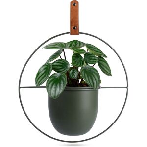 Függő fém virágcserép takaró, zöld, 30x30 cm 146673969 - Kert