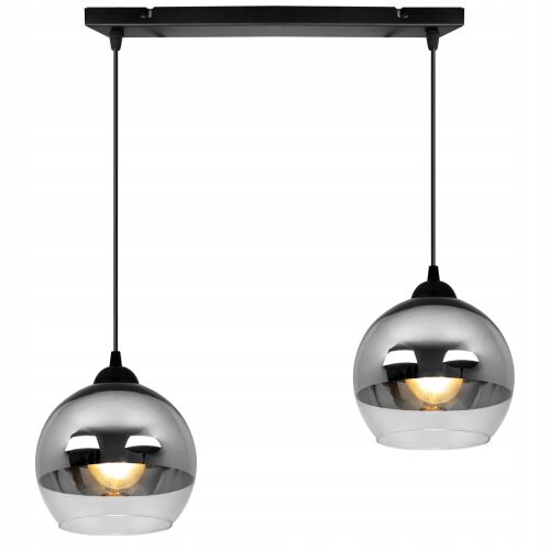 ELEGÁNS FÜGGŐLÁMPA, ÜVEG LÁMPA, KRÓM LED 146676241