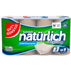 G&G újrahasznosított toalettpapír 8 x 220 lap 146676488 - WC-papír