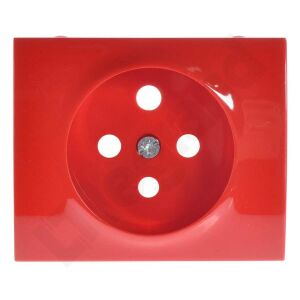 Aljzatlemez 2P+Z LOCK PIROS Sistena Life 146676835 - Csatlakozó aljzat fedél