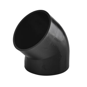 PEHD 63/45 könyökös rövid S12.5, fekete, QS (Quick Stream) 146679698 - KPE idom