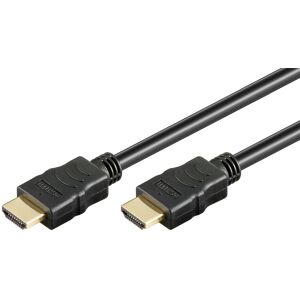 Goobay | Nagy sebességű HDMI kábel Ethernettel | Fekete | HDMI dugó (A típus) | HDMI dugó (A típus) | HDMI - HDMI | 1 m 146680396 - HDMI kábel