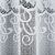 HERNANI - Készre varrt jacquard függöny alul kivágással - 410x160 cm - fehér 146681110