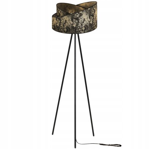 ÁLLÓLÁMPA, ÁLLÓ, ÁLLVÁNYOS, FÉM LÁMPABÚRA MINTÁVAL