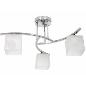 Mennyezeti lámpa, függő mennyezeti csillár, krómozott üveg 146682264 - Lámpa & Világítás