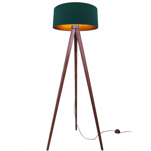 ÁLLÓlámpa, álló, TRIPOD, arany színű, fa 146684944