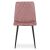 Krzesło TURIN - różowy aksamit / nogi czarne x 4 146685426