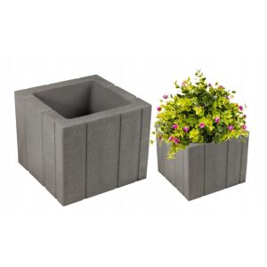 Tigela grafit beton kerti cserép 40 x 40 x 33 cm