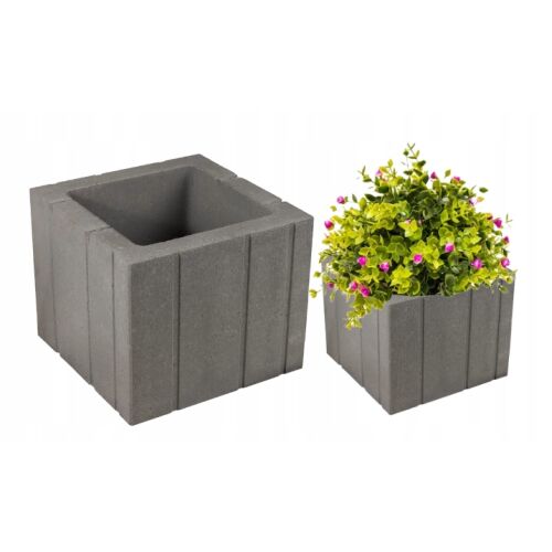 Tigela grafit beton kerti cserép 40 x 40 x 33 cm 146685521