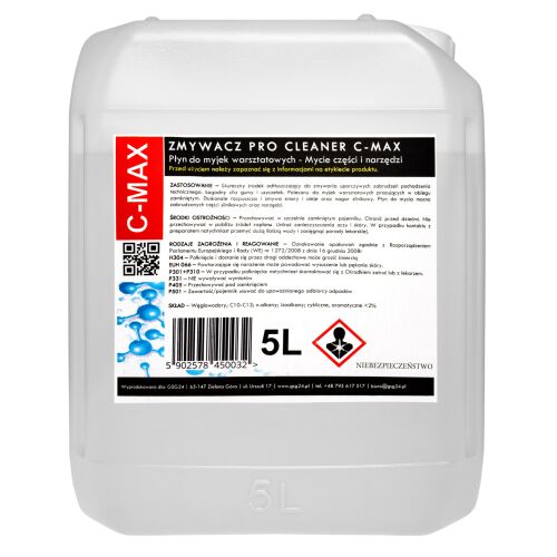 Alkatrész- és szerszámeltávolító folyadék a PRO CLEANER C-MAX 5L műhelymosóhoz 146685867