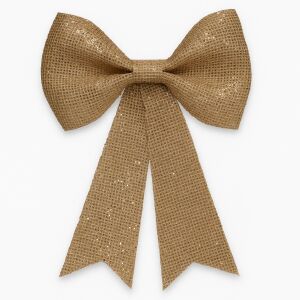 Fundita decorativa cu paiete pentru bradul de Craciun, 19x24 cm, auriu 146686296 - Decorațiuni pentru pomul de Crăciun