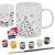 Porcelán karácsonyfa festő bögre festékekkel 350 ml 146687420