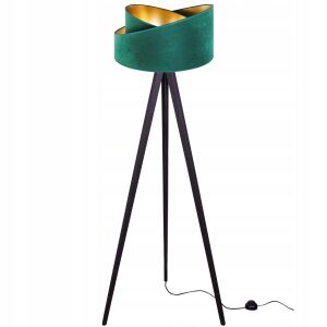 ÁLLÓLÁMPA, HÁROMSZÖG, ARANY BÁRSONY LÁMPABÚRA 146687704 - Állólámpa