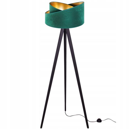 ÁLLÓLÁMPA, HÁROMSZÖG, ARANY BÁRSONY LÁMPABÚRA 146687704