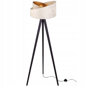 ÁLLÓLÁMPA, ÁLLÓ, ÁLLVÁNYOS, FA LÁMPABÚRA MINTÁVAL 146687793 - Állólámpa