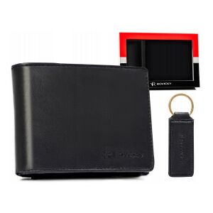 Ajándékkészlet: pénztárca és kulcstartó öko bőrből - Rovicky 146688015 - Férfi pénztárca