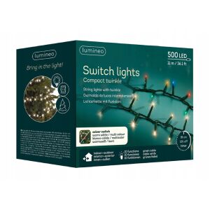 Lampki Choinkowe LED Kolorowe 500 Diod 11m wewnętrzne/zewnętrzne 146689511 - Fényfüzér