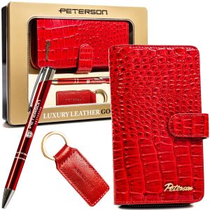 Peterson pénztárca + toll + kulcstartó szett PTN ZD27 146689904 - Női kiegészítő