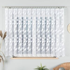 MARTYNA - Készre varrt jacquard függöny egyenes szegéllyel - 400x160 cm - fehér 146690007 - Függöny
