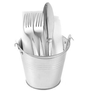 Miniatűr acélvödör fogantyúval, 120 mm átmérőjű