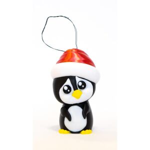 3D nyomtatott Pingvin Mikulás Sapiban - Karácsonyfadísz 146691541 - Karácsonyfadísz