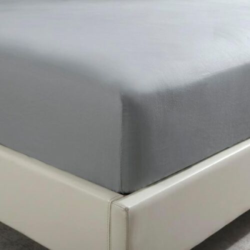 Szatén lepedő gumival 160x200 grafit egyszínű I24 magas matrachoz 146691588