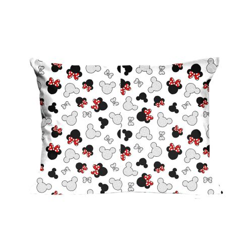 Pamut párnahuzat 40x40 131K egér fehér fekete piros masni gyerekeknek 24 146691673