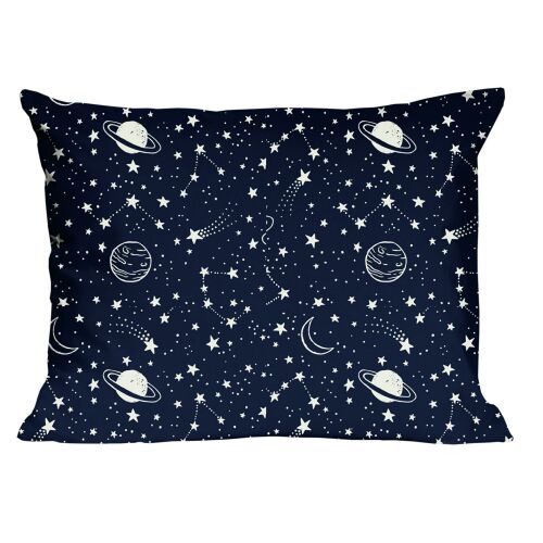 Pamut párnahuzat 70x80 7K sötétkék bolygó csillagkép, 24 éves gyerekek