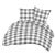 Pamut ágynemű 180x200 171a szürke és fehér kockás 146692085