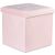 Összecsukható puff L gombokkal - 38x38x38cm rózsaszín bársony x 8 146692247