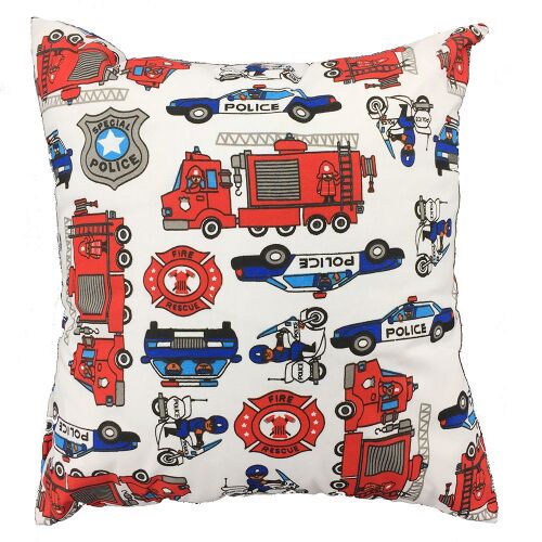 Pamut párnahuzat 40x40 1111E Tűzoltó Rendőrség kétoldalas 146692255