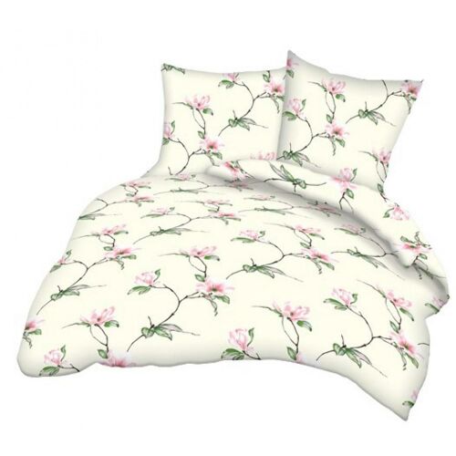 Pamut lepedő 140x200 krém rózsaszín magnólia kéreg A835 Bark 23