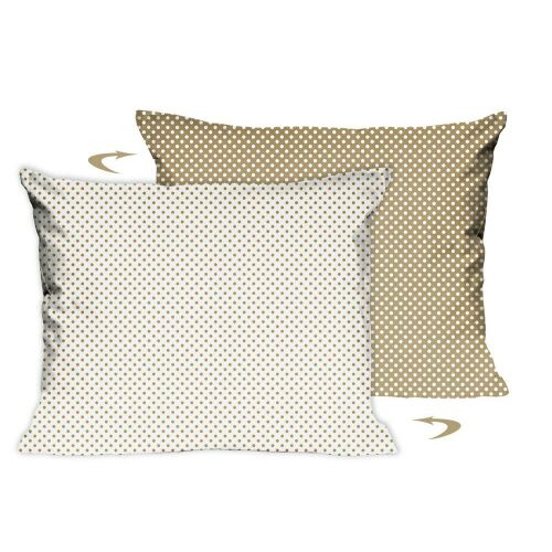 Pamut párnahuzat 40x40 R138 fehér bézs borsó 330N 344N 146693989