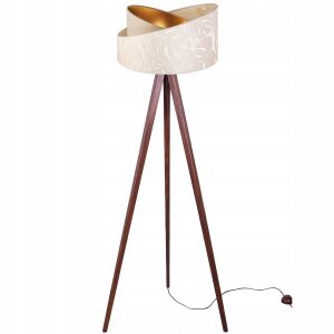 ÁLLÓLÁMPA, ÁLLÓ, ÁLLVÁNYOS, FA LÁMPABÚRA MINTÁVAL 146694174 - Állólámpa