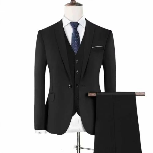 Mbrands férfi 3 részes öltöny, 1 gombos záródással EU 3XS/35-45kg/160-165 146695400