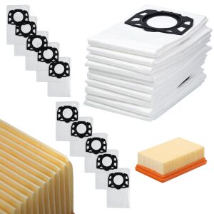 10 zsák + szűrő Kärcher WD6 WD4 WD5 MV4 porszívóhoz