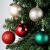 Törhetetlen karácsonyi gömbdíszek piros zöld pezsgőszínű 6 cm 50 db 146696832