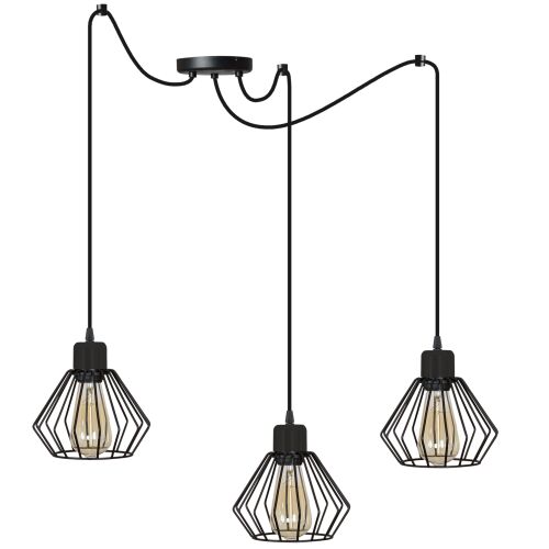 IPARI DRÓTLÁMPA LED NAPPALI CSILLÁR 146698187