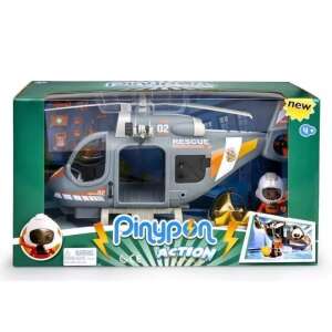 Famosa Pinypon Action - Rettungshubschrauber Spielzeugset mit Zubehör und Pilotenfigur 40cm 42883136 Hubschrauber, Flugzeuge