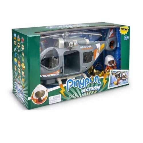 Famosa Pinypon Action Комплект за игра - Спасителен хеликоптер кутия, 40cm