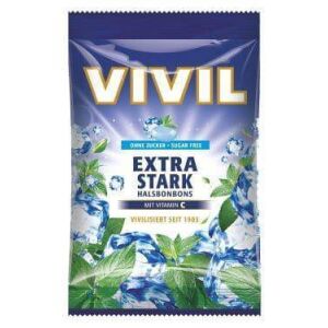 Vivil Extra Stark cukormentes cukorka 120 g