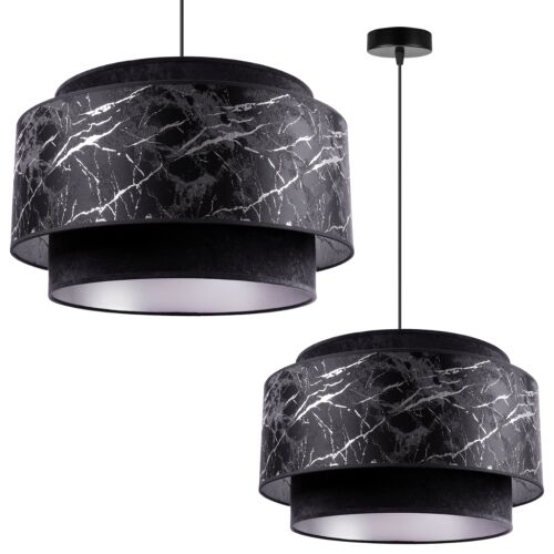 Mennyezeti lámpa, függesztett csillár, lámpaernyő, fekete 146698856