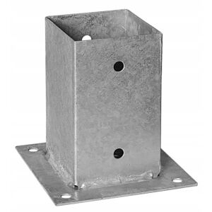 91x150x2mm horganyzott, betonhoz csavarozott oszlopláb