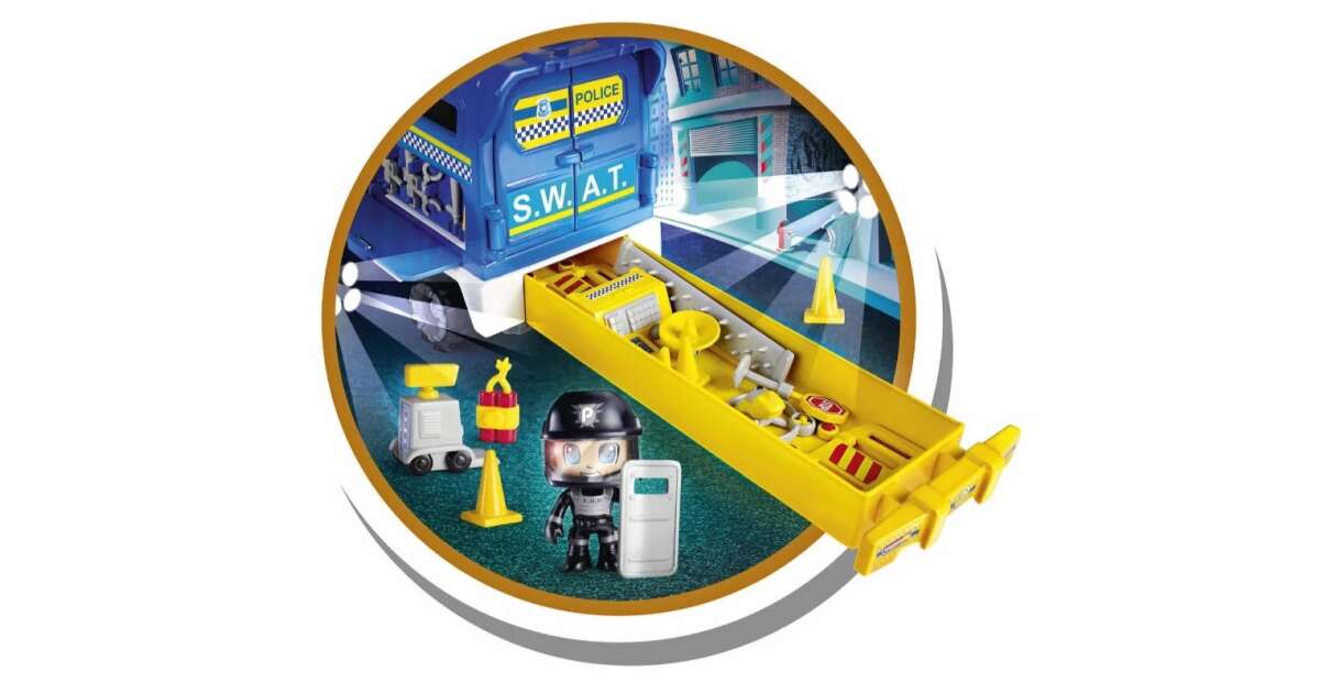 Famosa Pinypon Action Police Emergency Vehicle with accessories