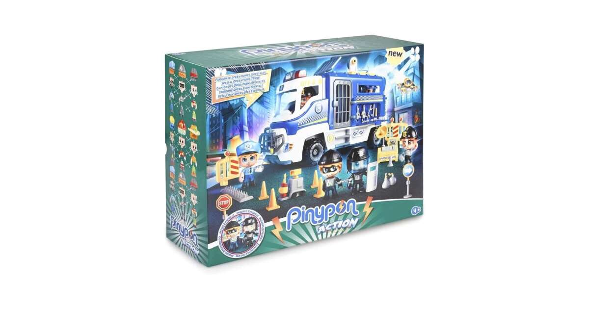 Famosa Pinypon Action Police Emergency Vehicle with accessories