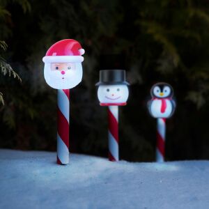 Karácsonyi szolár lámpa - LED - Mikulás, hóember, pingvin - 36,5 x 6 x 6 cm (59760) 146699334 - Karácsony