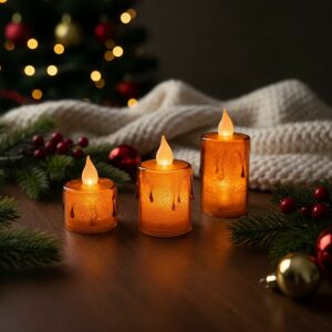 LED-es gyertya szett - melegfehér - műanyag - 3 db / szett (58260B) 146699424 - Szezonális dekoráció