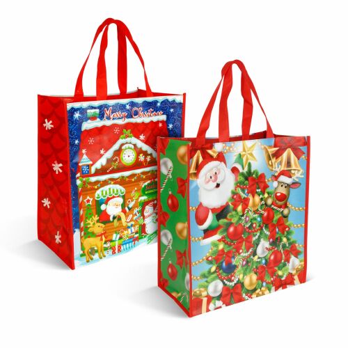 Karácsonyi ajándéktáska - 35 x 39 x 18 cm - 2 féle (59727) 146699502