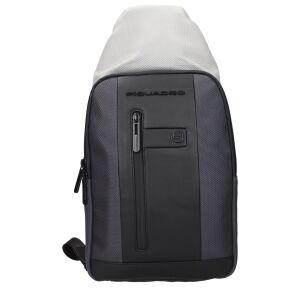 Piquadro Gray Fabric Backpack 146699592 - Hátizsák